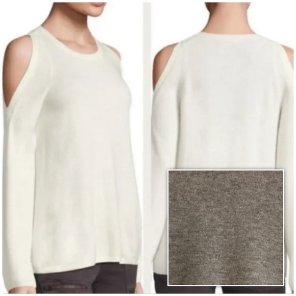 Joie Amalyn Cold Shoulder Cashmere Sweater‎ Small - Picture 2 of 9